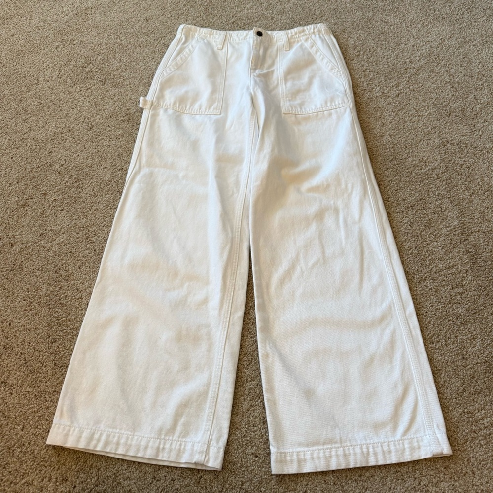 J. Crew White Wide-Leg Jeans - Picture 3 of 6